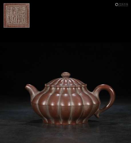 Fang Heng lu jin wen pot system modelSize 17.8 cm long, 12.2...