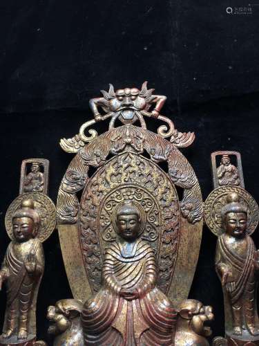 Buddhism copper Buddha, northern wei technology exquisite, p...