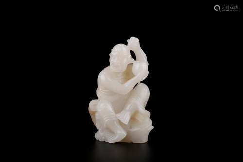 , hotan white jade dragon furnishing articlesSize: 6 x 4 x 9...