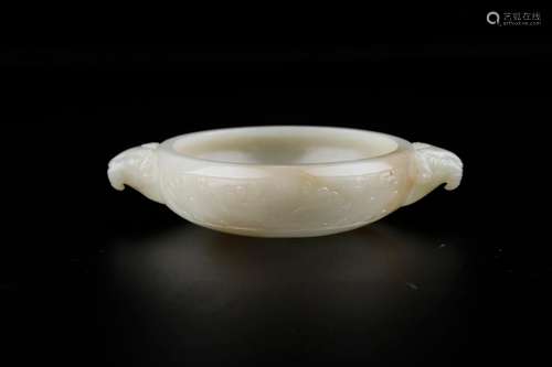 Sheep, hotan jade therefore dragon ear washingSize: 3 13 cm ...