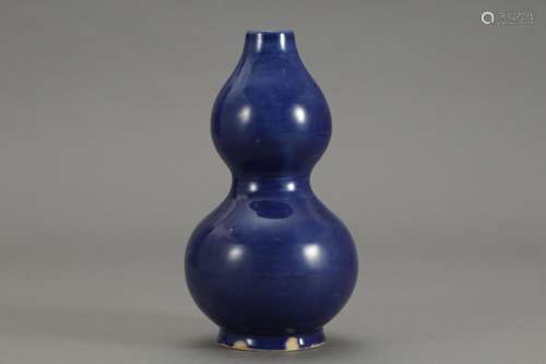 , ji blue glaze bottle gourdSize: high abdominal diameter 11...