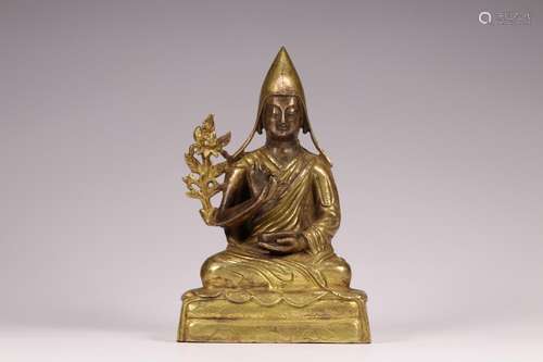 , copper tsongkhapa caveSize: 10.7 x7.5 x16.5 cm and weighs ...