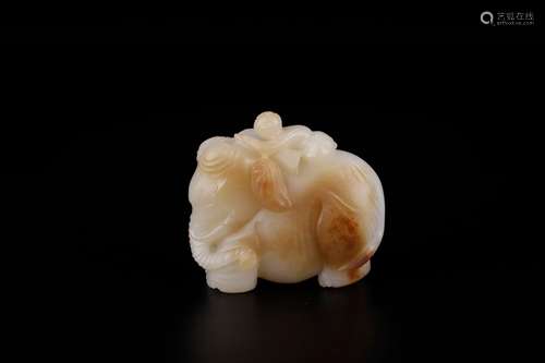 As furnishing articles, hotan jade the boy playSize: 8 x 4 x...