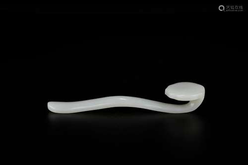 Hetian jade ruyi furnishing articlesSize: 18 * 5 * 3 cm weig...