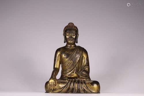 , copper Buddha statueSize: 16 x10. 7 x20. 5 cm, weight 2510...