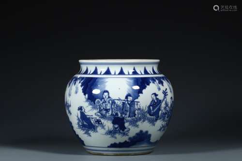 , stories of blue and white pot (source in Beijing antique s...