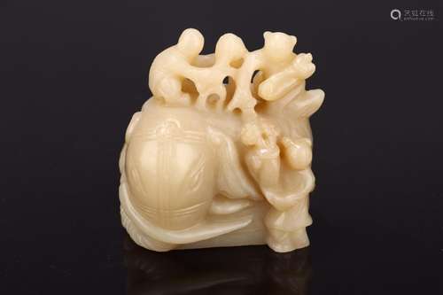 : hetian jade the lad play as furnishing articlesIt is 9 cm ...