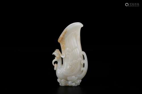 And hetian Bai Yufeng bird gobletSize: height 159 cm weight:...