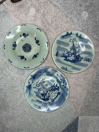 19th CENTURY CHINESE TONGZHI PERIOD PORCELAIN PLATE, OWNERS ...