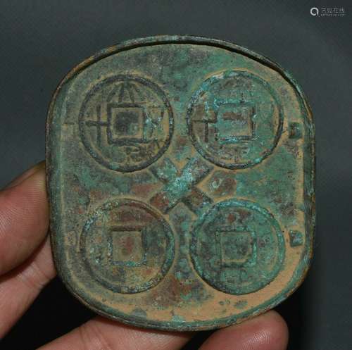 8CM Ancient Chinese Bronze Dynasty Palace Money Copper Cash ...