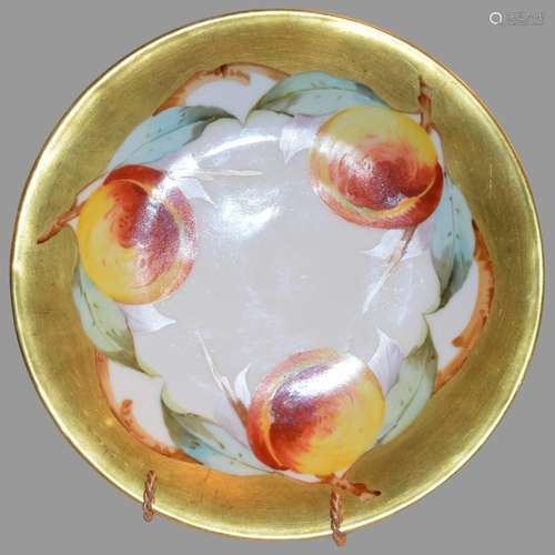 Exquisite Limoges Porcelain Cabinet Plate ~ Hand Painted wit...