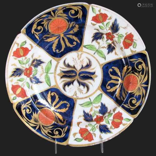 Antique Coalport Plate,  Imari "Crab Claw", Thomas...