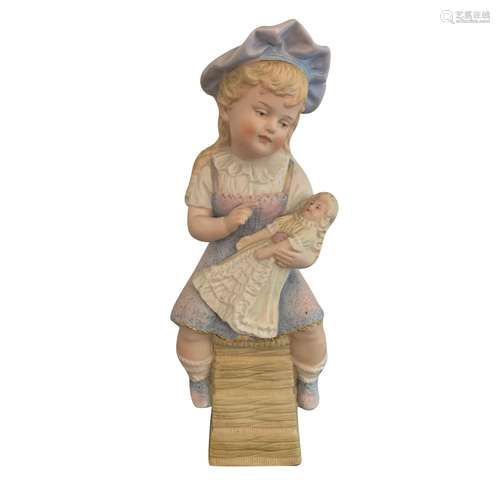 11.5" Antique Gebruder Heubach Piano Baby Girl Holding ...