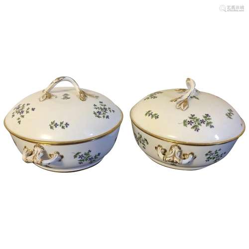 Pair Antique 18th century French Empire Old Paris Porcelain ...