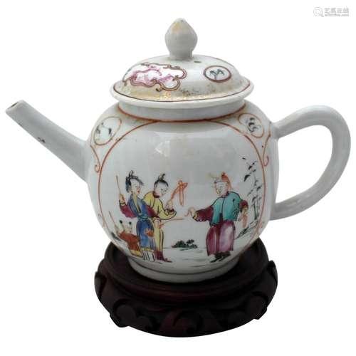 Chinese Export Tea Pot, c.1780