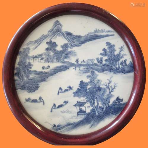 18th Century Qianlong Qing Dynasty Blue & White Chinese ...