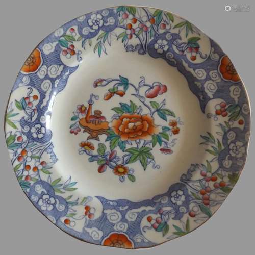 Antique English Minton D'Orsay Japan 10" Dinner Pla...