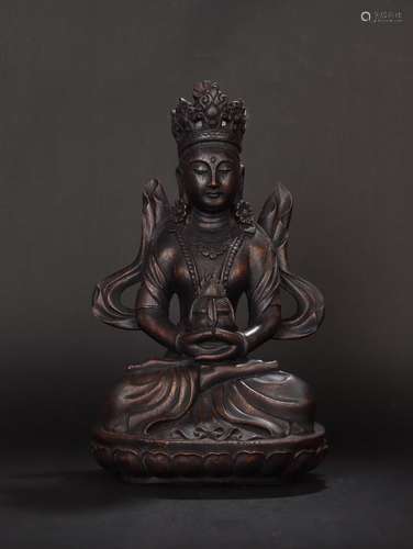 Late - old Chen xiang "avalokitesvara statuesSpecificat...