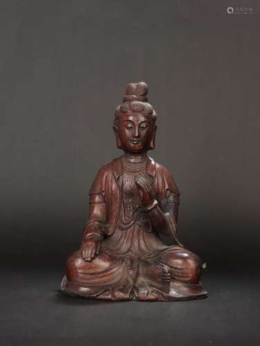 Late - old Chen xiang "guanyin cave"Specification:...