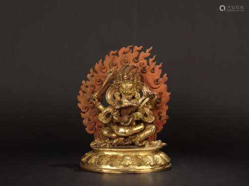 tantra "king kong" joy - copper and gold statuesSp...