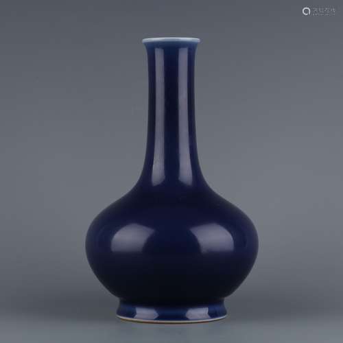 Ji blue glaze from design size: height 24.6 ㎝ caliber 5 ㎝