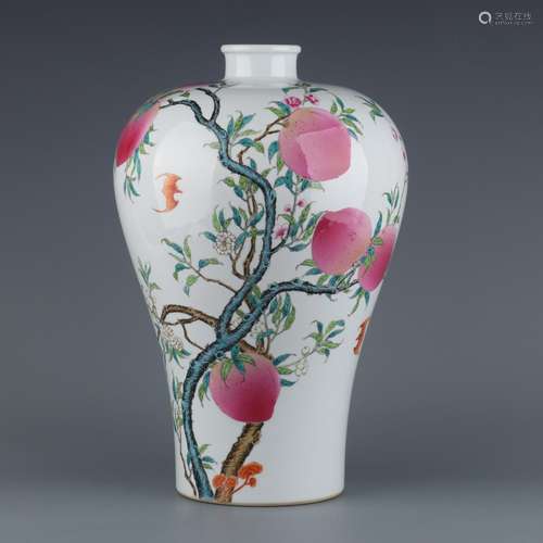 Eight years pastel peach grain mei bottle size: 37 ㎝ height ...