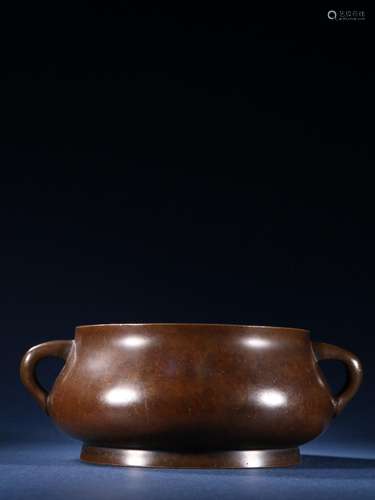 Old cupreous embryo grain ears incense burner.Specification:...