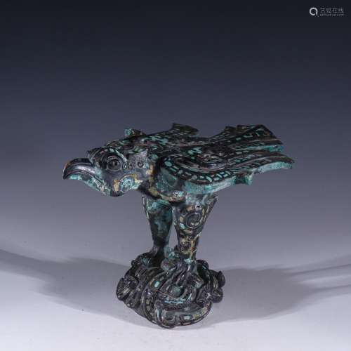 Old bronze with a hoard of bird furnishing articlesSpecifica...