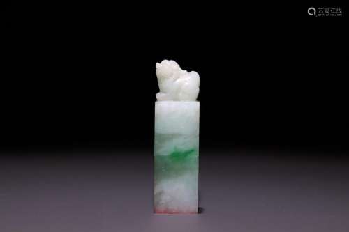 Jade benevolent button seal.Specification: high 5.3 cm wide ...