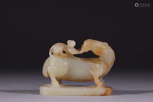 Hetian jade seal hou furnishing articles immediately.Specifi...