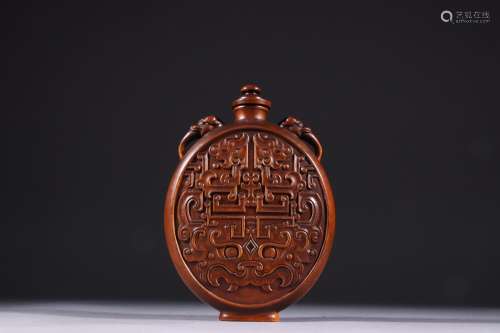 Boxwood carving beast ssangyong wen snuff bottlesSpecificati...