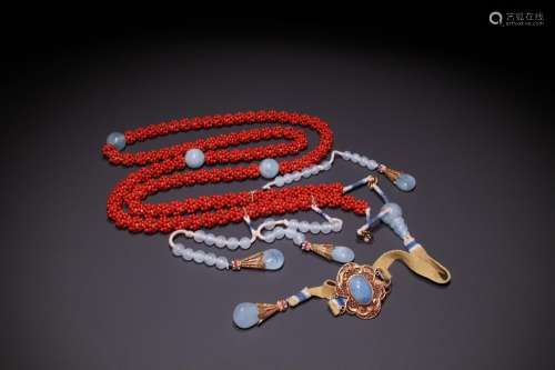 The coral series meters court beads hang.Specification: bead...