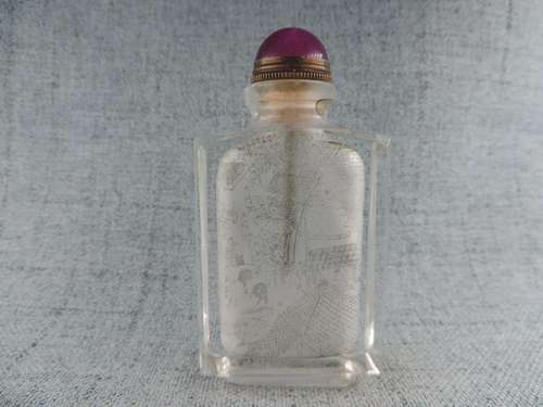 Inside Painted Figure Chinese Crystal Imitation Artware Glas...