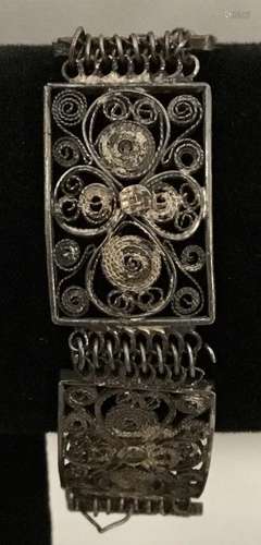 Antique 1920's Chinese Filigree Bracelet