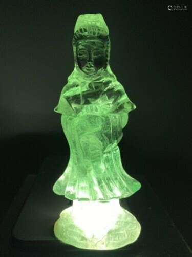 China Chinese Multicolor Hardstone Carved Guan Yin Kuan Yin ...