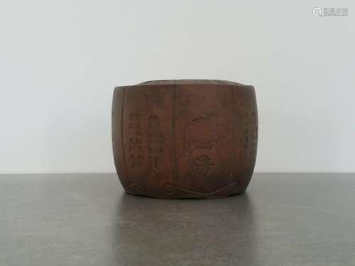 Chinese Republic Yixing Clay Pot With Characters - Marked