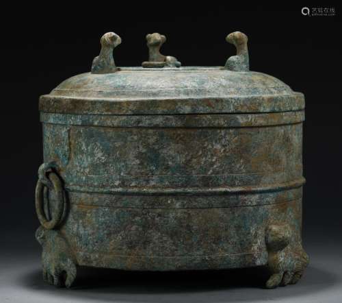 , a bronze furnaceSize, high and diameter of 25 cm weighs 34...