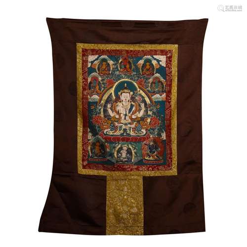 Four arm, cardSize, 44 cm long and 62 wideFour arm kuan Yin ...