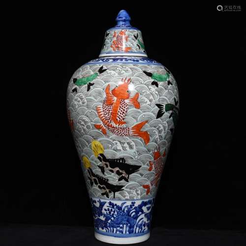 Colorful fish grain mei bottle x27 54