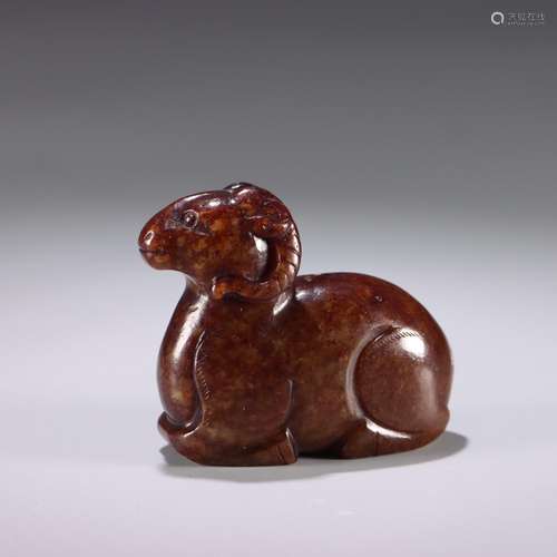 : hetian jade kneel sheep carvingsSize: 5.8 cm long, 2.6 cm ...