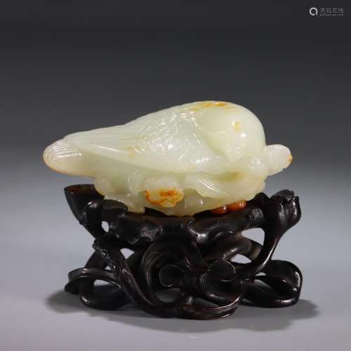 : hetian jade "smiles" furnishing articlesSize: 7....