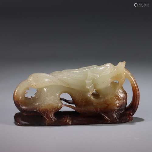 : "four paperweight hetian jade" auspicious dragon...