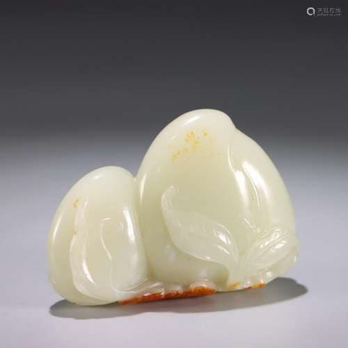 : hetian jade carvings "live long and proper"Size:...