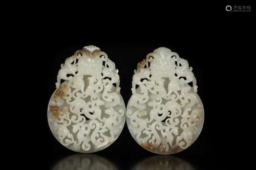 , hetian jade therefore dragons on the wall, good quality, n...