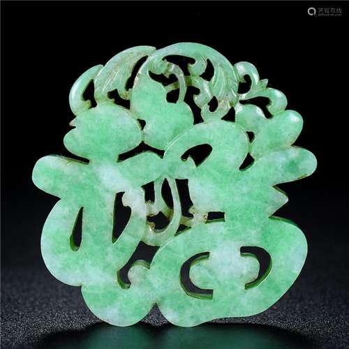 , an old jade hollow out everyone brand accessories, color b...