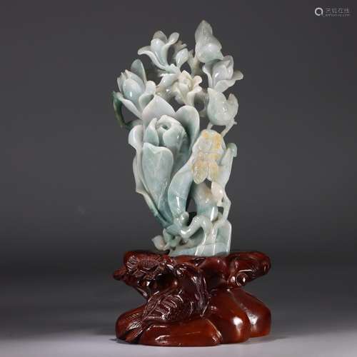 Jade: "xi to the" flower furnishing articlesSize: ...