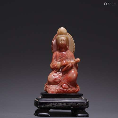 Shoushan stone, ruyi guan Yin furnishing articlesSpecificati...