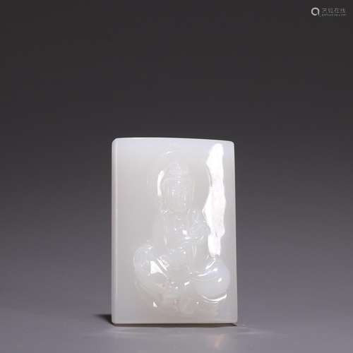 Hetian jade ruyi guan Yin jade brandSpecification: high 5.3 ...