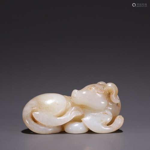 Hetian jade, old material prosperous wealth to piecesSpecifi...