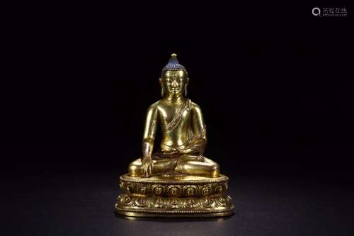 : copper Buddha statueLong and 13.1 cm wide and 9.2 cm high ...